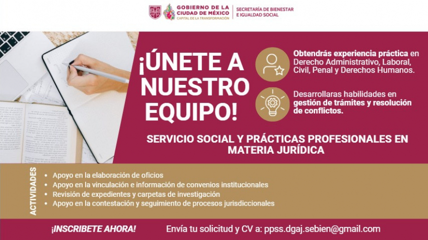 SERVICIO SOCIAL Y PRÁCTICAS PROFESIONALES EN MATERIA JURÍDICA